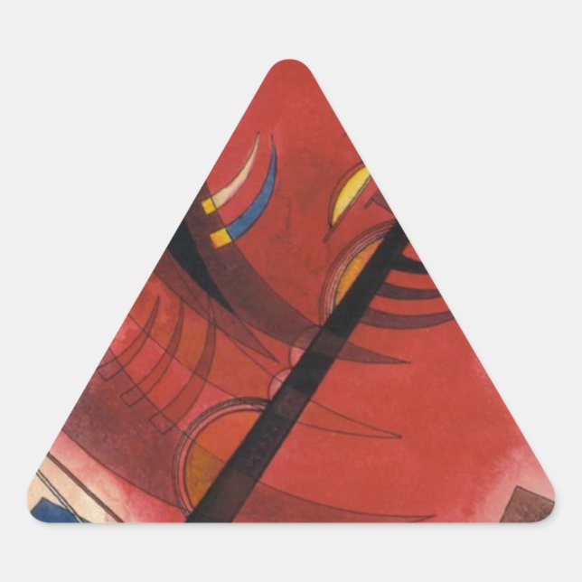 Sticker Triangulaire Simulation interne peinture Abstraite (Devant)