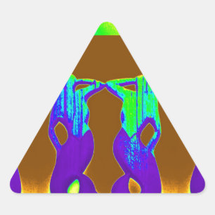 Sticker Triangulaire sirènes pourpres
