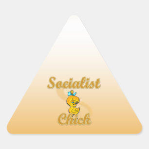 Sticker Triangulaire socialiste Chick