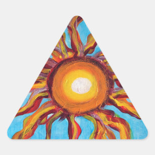 Sticker Triangulaire Soleil sauvage