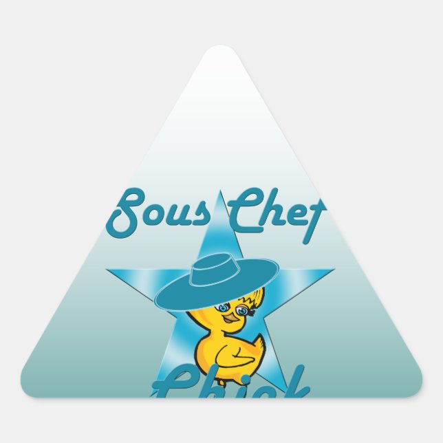 Sticker Triangulaire Sous Chef Chick #7 (Devant)