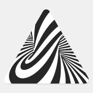 Sticker Triangulaire Spiral optique 3D