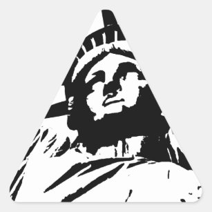 Sticker Triangulaire Statue de la Liberté