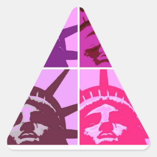 Sticker Triangulaire Statue de la Liberté