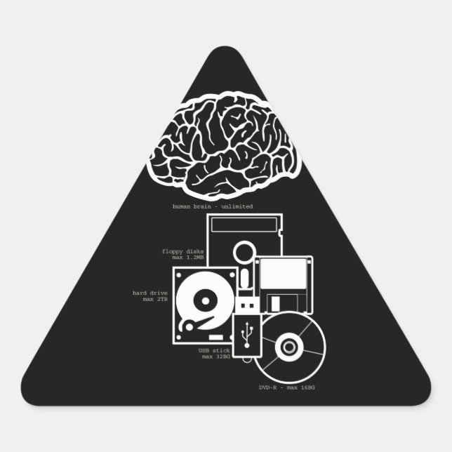 Sticker Triangulaire Stockage illimité (Devant)