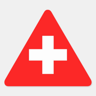 STICKER TRIANGULAIRE SUISSE