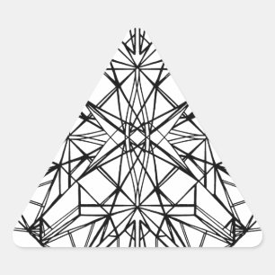 Sticker Triangulaire symétrie géométrique