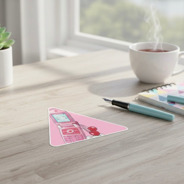 Sticker Triangulaire Téléphone portable (Créateur téléchargé)