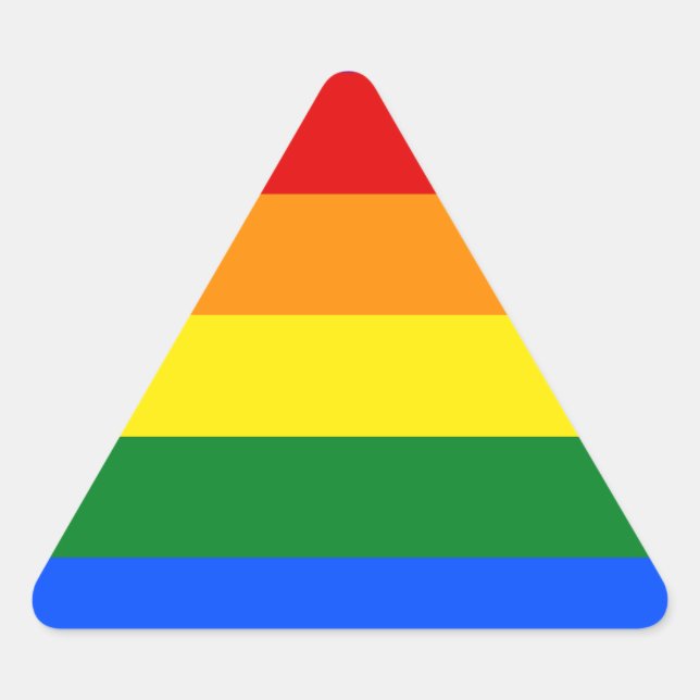 Sticker Triangulaire The Colors of the rainbow (Devant)
