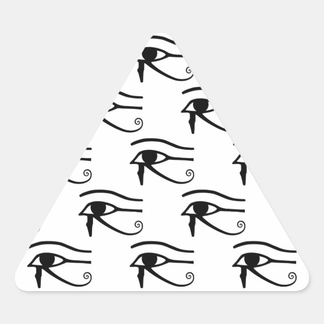 Sticker Triangulaire The Eye Of Horus Pattern (Devant)