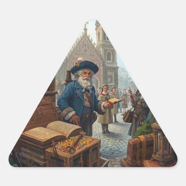 Sticker Triangulaire The Scholar’s Market (Devant)