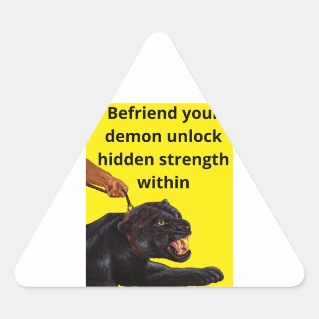 Sticker Triangulaire Tickers Wild Demon (Devant)