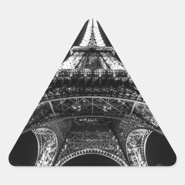 Sticker Triangulaire Tour Eiffel Paris France (Devant)