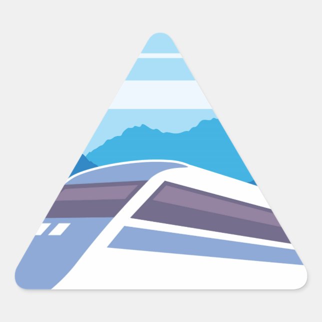 Sticker Triangulaire Train rapide (Devant)