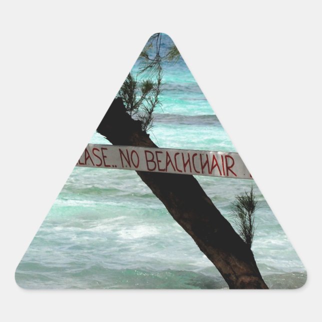 Sticker Triangulaire Transats Rum Point Grand Cayman (Devant)