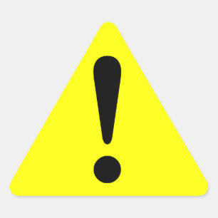 Sticker Triangulaire Travail d'équipement d'exclamation d'autocollant