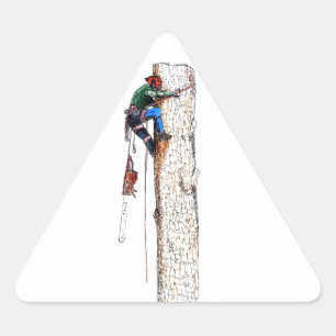 Sticker Triangulaire Tree Surgeon Arborist