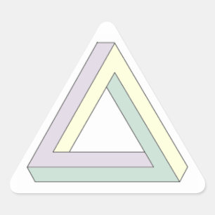 Sticker Triangulaire Triangle de Penrose.