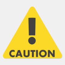 Triangle de prudence - Noir Jaune Risque de Visibi