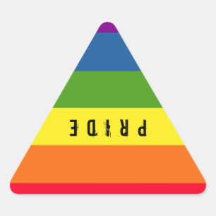 Sticker Triangulaire Triangle gai coloré Rainbow Pride