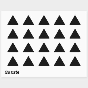 Sticker Triangulaire Triangle noir-noir