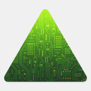 Sticker Triangulaire triangle processeur