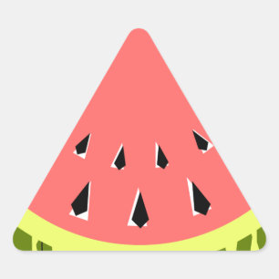 Sticker Triangulaire Triangle rose pastèque