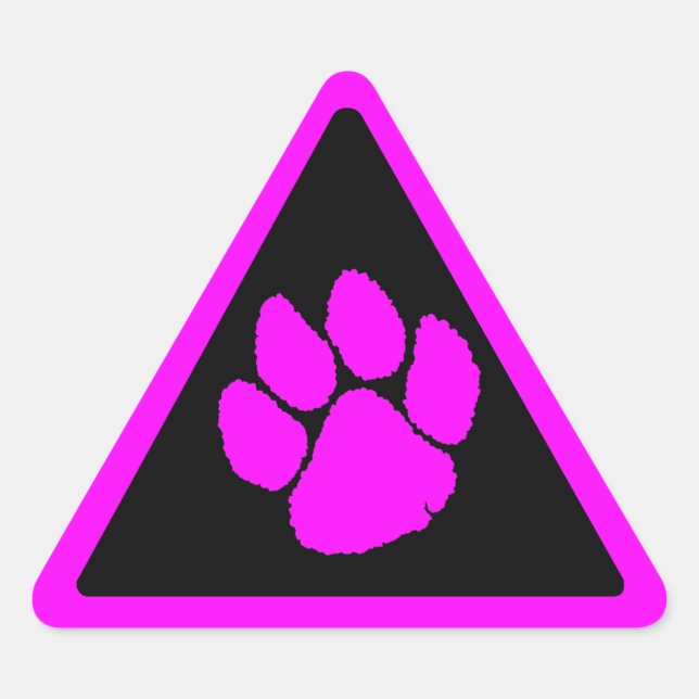 Sticker Triangulaire Triangle Tiger 80s Tiger Claw (Devant)