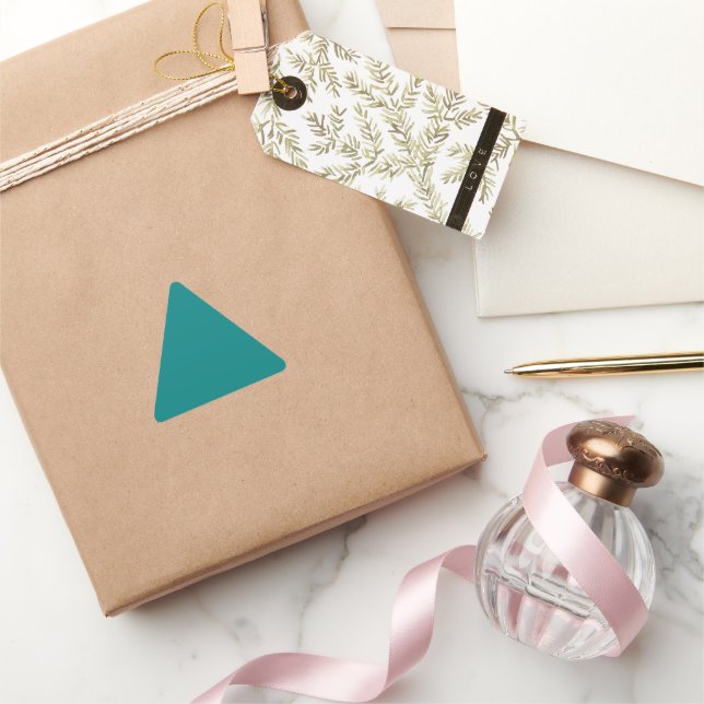 Sticker Triangulaire Turquoise (Cadeaux)