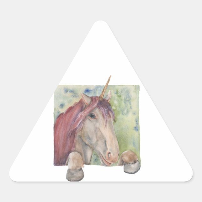 Sticker Triangulaire Unicorne (Devant)