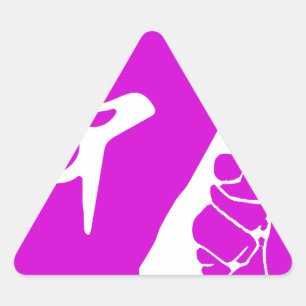 Sticker Triangulaire Unité,Amour & Paix,Fraternité_