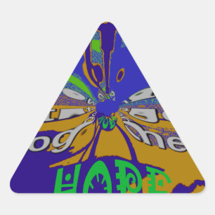 Sticker Triangulaire United USA Hope Stronge Together