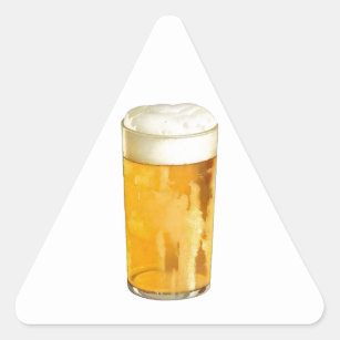 Sticker Triangulaire Verre de bière