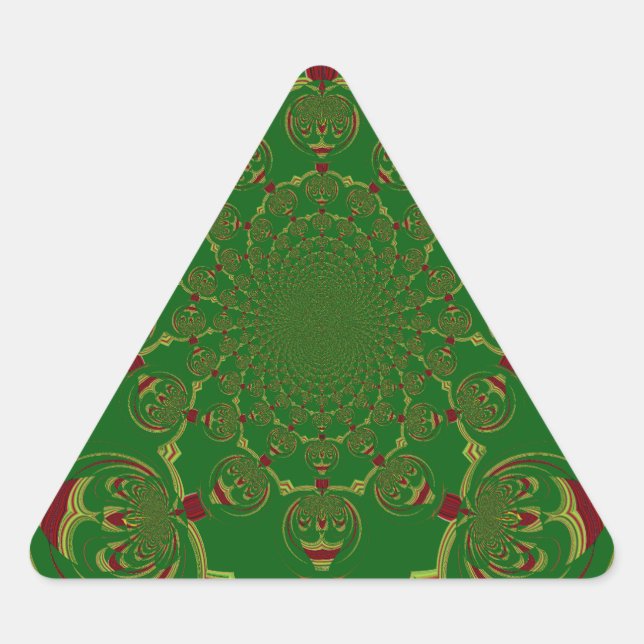 Sticker Triangulaire Vert vintage (Devant)