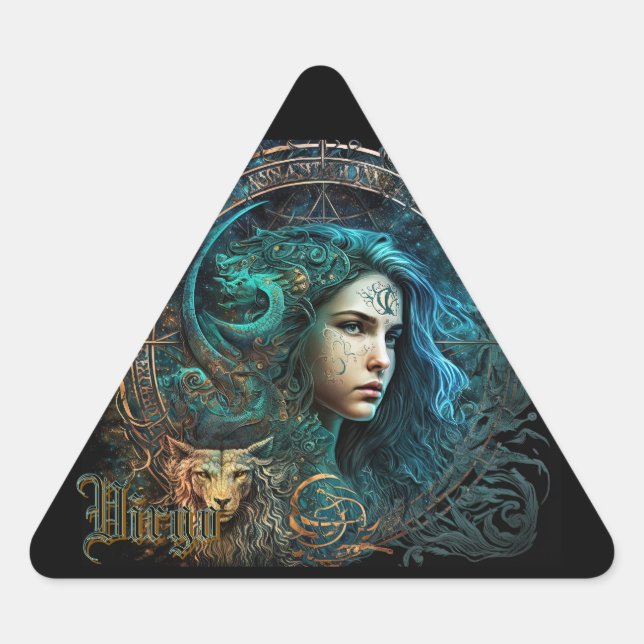 Sticker Triangulaire Vierge (Devant)