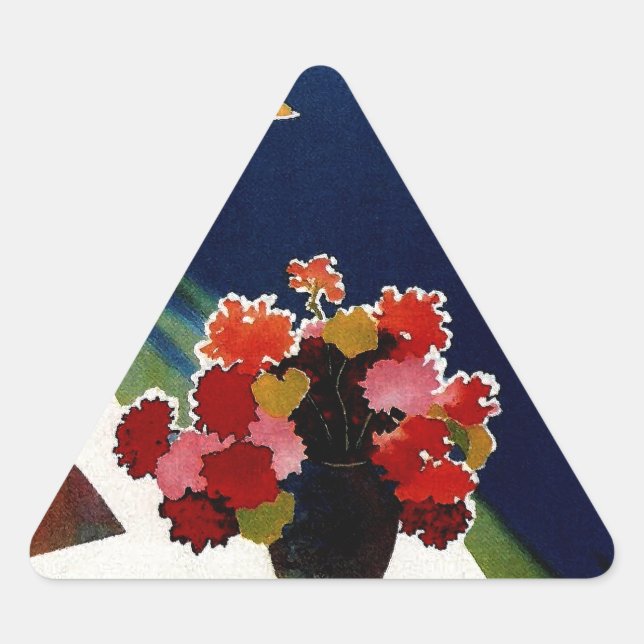 Sticker Triangulaire Vintage Capri Italie Voyage (Devant)