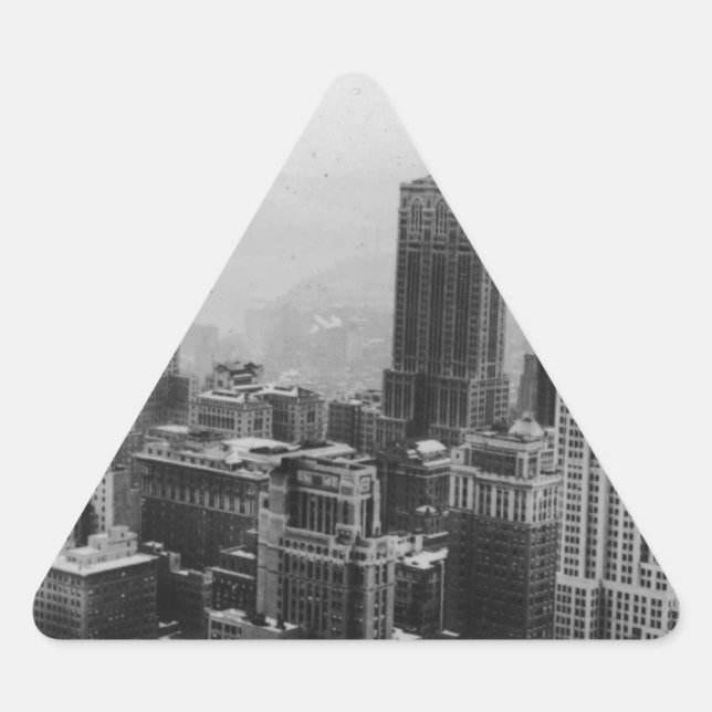 Sticker Triangulaire Vintage New York (Devant)