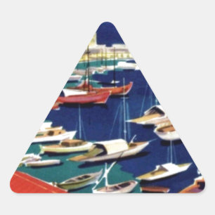 Sticker Triangulaire Vintage voyage Athènes Grèce