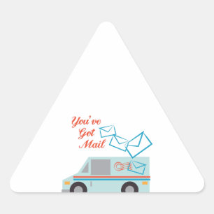 Sticker Triangulaire Vous avez du courrier