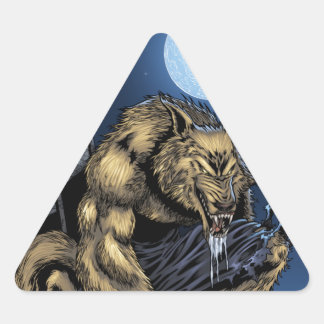 Sticker Triangulaire Werewolf