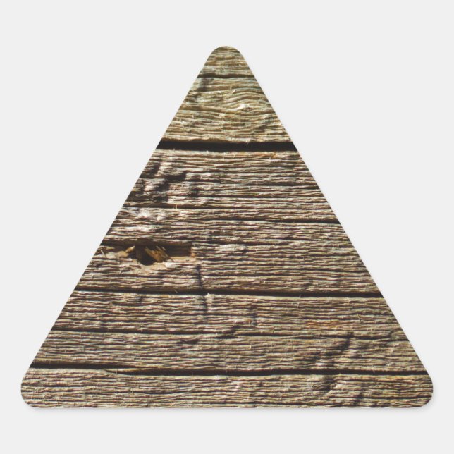 Sticker Triangulaire Wood (Devant)