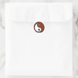 Sticker Triangulaire Yin Yang par Shirley Taylor