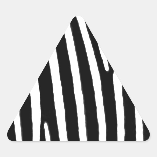 Sticker Triangulaire Zebra poster de animal (Devant)