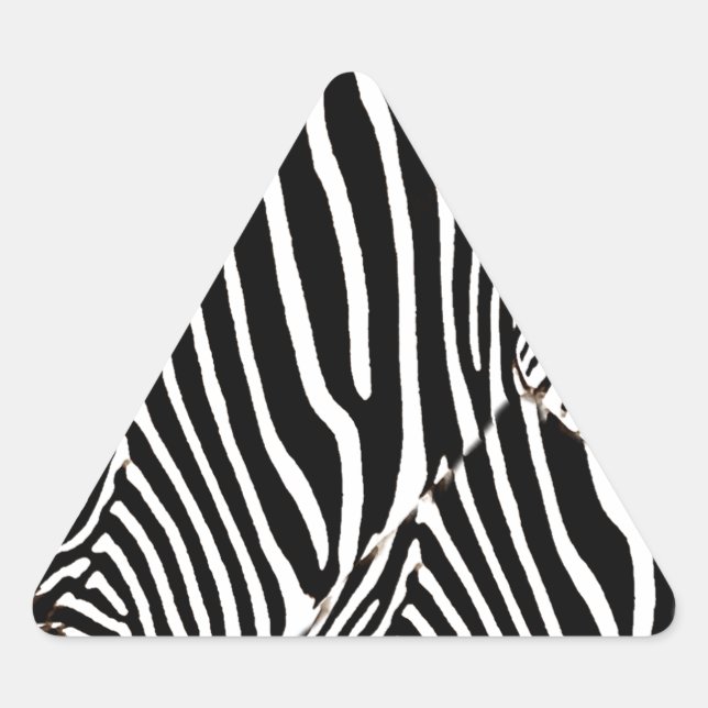 Sticker Triangulaire Zebras love_ (Devant)