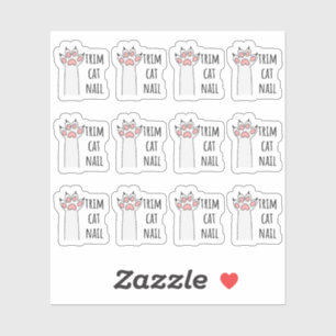 Sticker Trier les ongles de chat Clipping Clou Pet Groomin