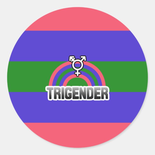 STICKER TRIGENDER RAINBOW (Devant)