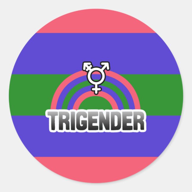 STICKER TRIGENDER RAINBOW (Devant)