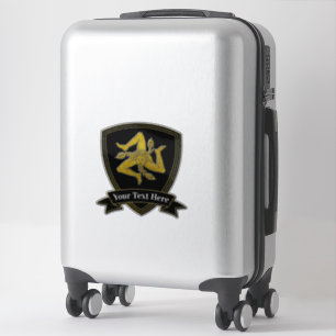 Sticker Trinacria sicilien votre texte