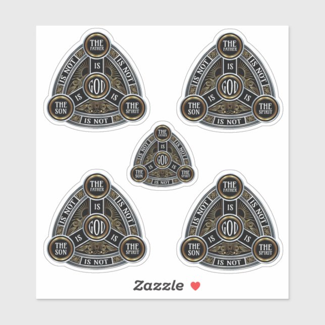 Sticker Trinité Le Père, Le Fils Et Le Saint-Esprit (Feuille)