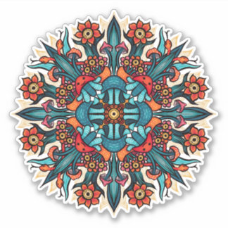 Sticker Trippy hippie psychédélique champignon super bizar
